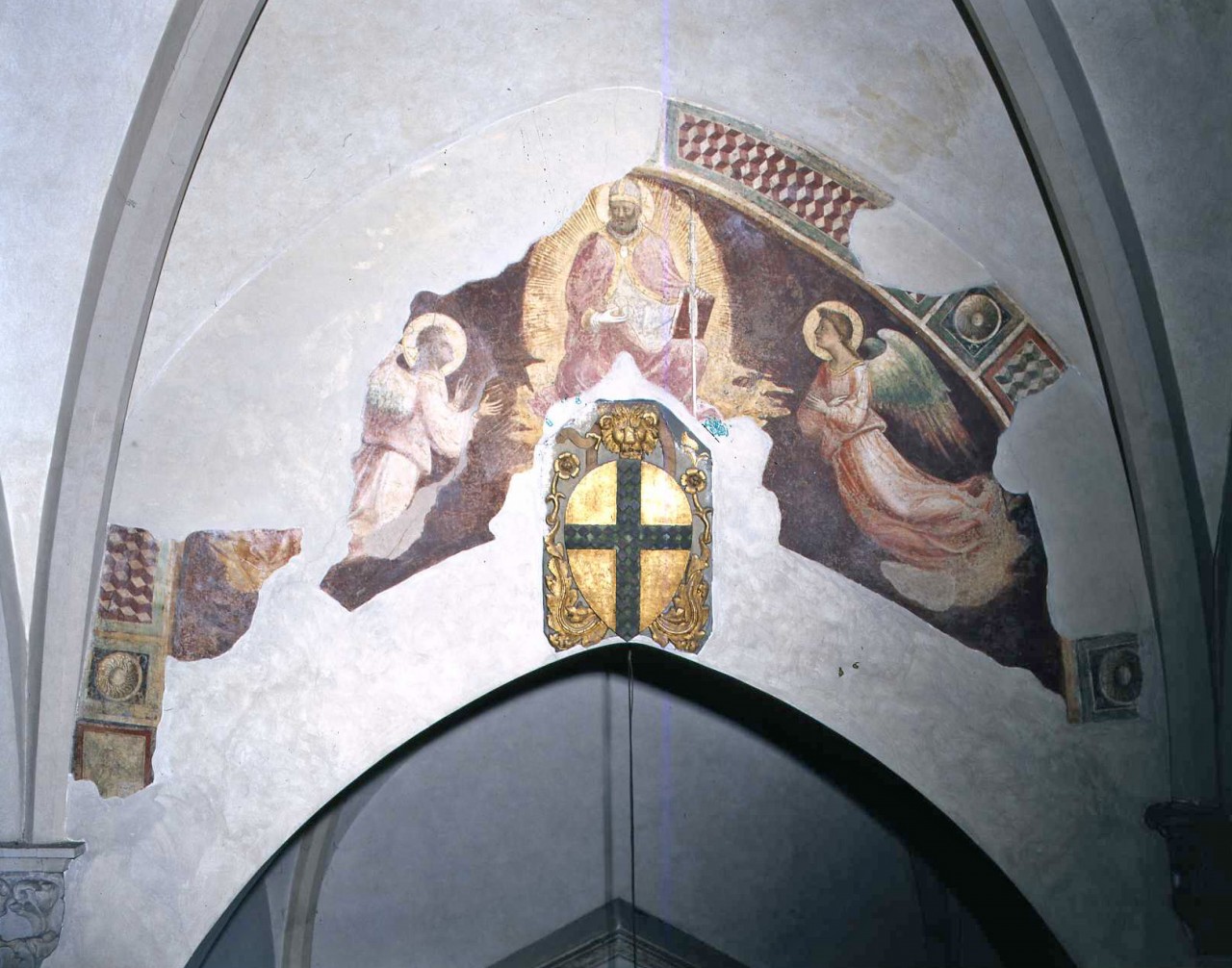 gloria di San Nicola di Bari (dipinto murale) di Toscani Giovanni (primo quarto sec. XV)