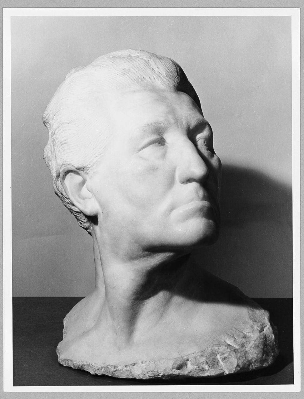 Testa virile (il signor Baldini), testa d'uomo (scultura) di Ciampi Alimondo (sec. XX)