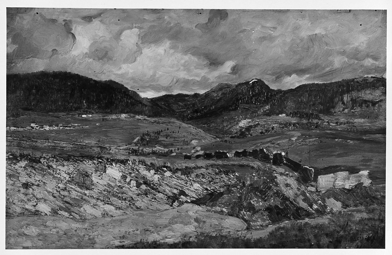 paesaggio (dipinto) di Ciardi Guglielmo (sec. XX)