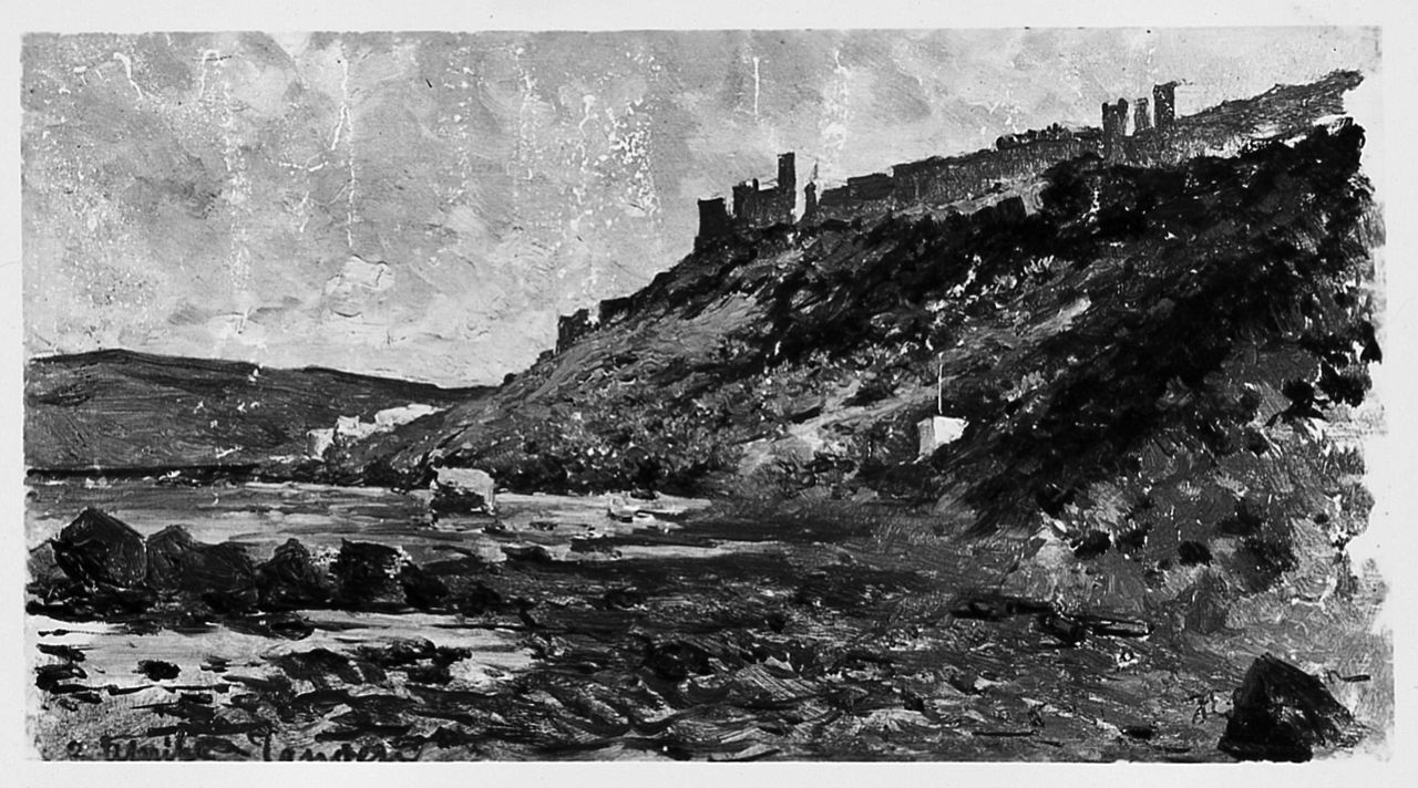 Tangeri, veduta di Tangeri (dipinto) di Coleman Enrico (sec. XX)