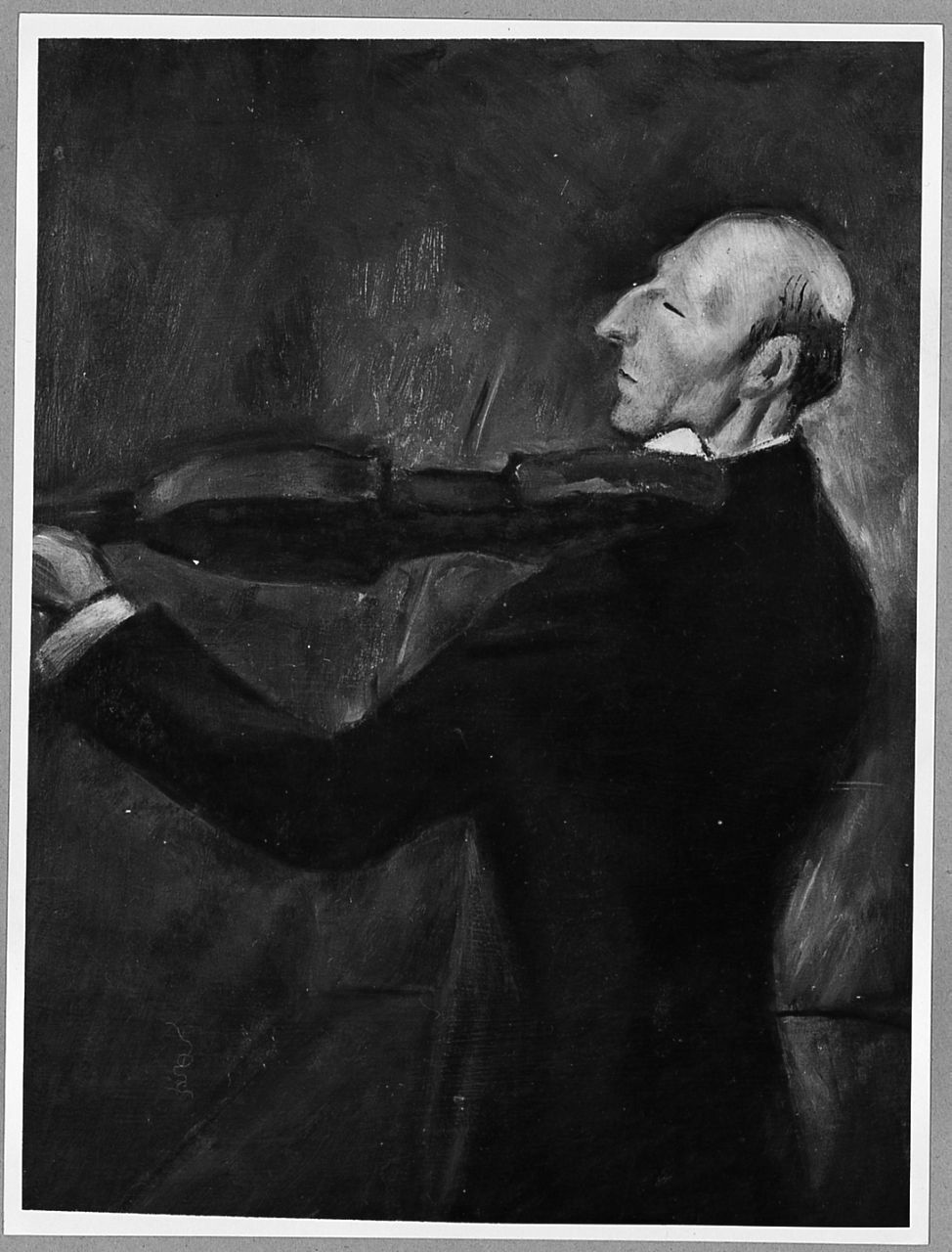 Il violinista Nucci, ritratto di Nucci (dipinto) di Costetti Giovanni (sec. XX)