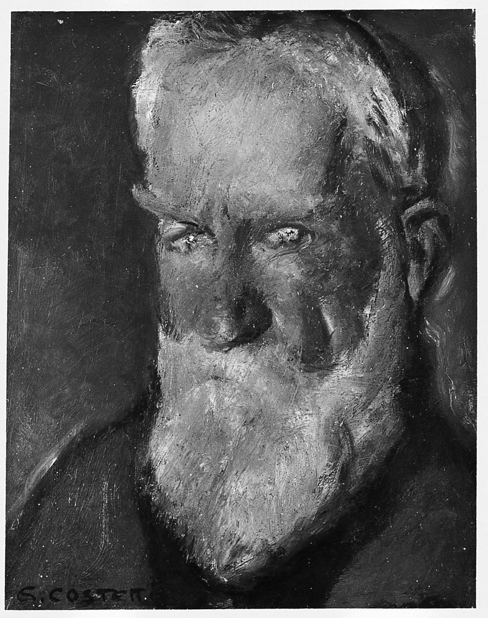ritratto di Bernard Shaw (dipinto) di Costetti Giovanni (sec. XX)