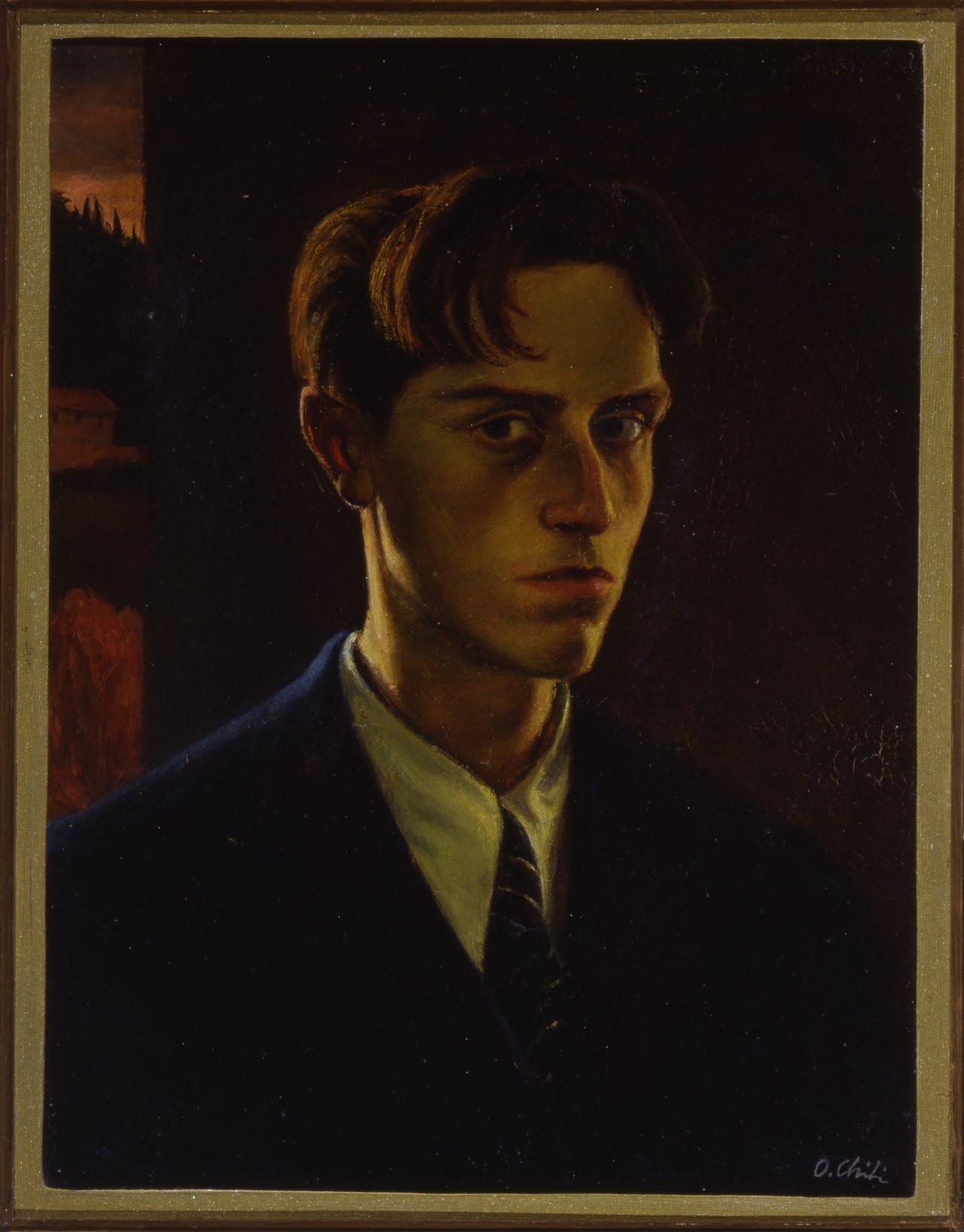 autoritratto di Otello Chiti (dipinto) di Chiti Otello (sec. XX)