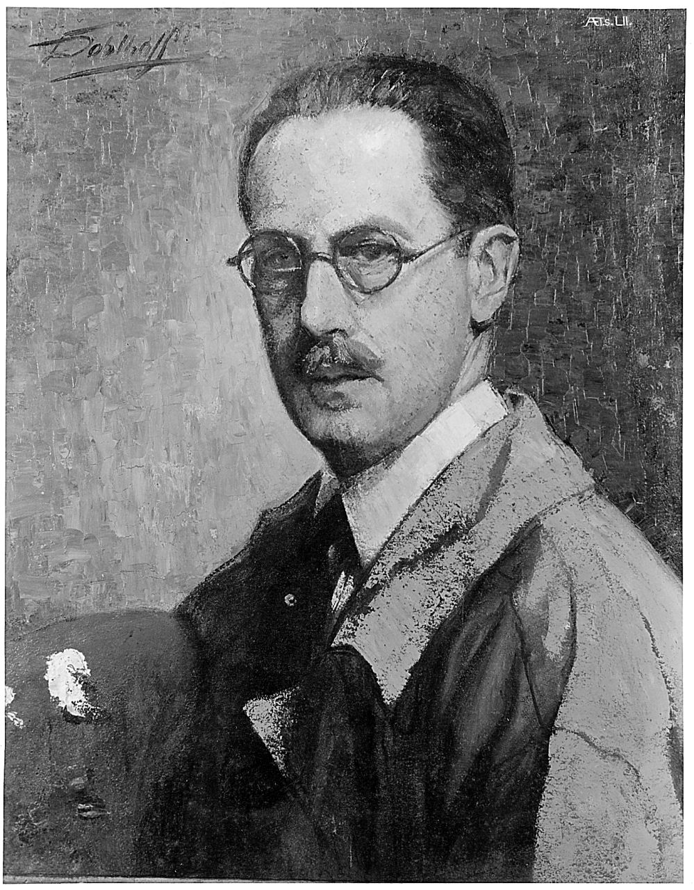 autoritratto di Robert Doblhoff (dipinto) di Doblhoff Robert Heinrich (sec. XX)