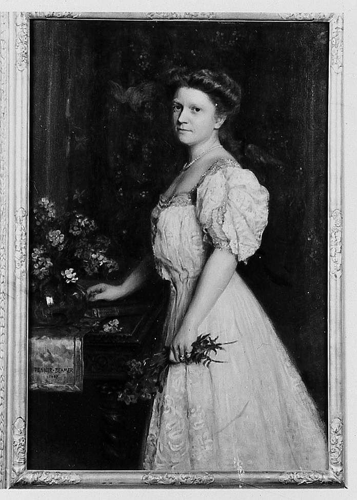 Ritratto di signora, ritratto di donna (dipinto) di Fenner-Behmer Hermann (sec. XX)