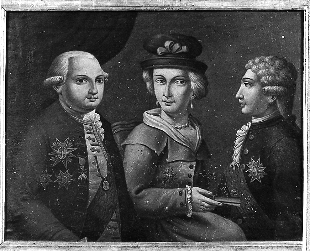 famiglia dei duchi di Parma (dipinto) di Ferrari Pietro Melchiorre (sec. XVIII)