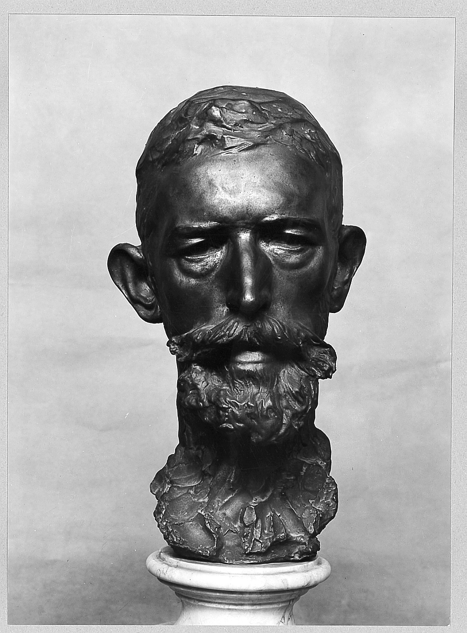 testa d'uomo (scultura) di Formilli Attilio (sec. XX)