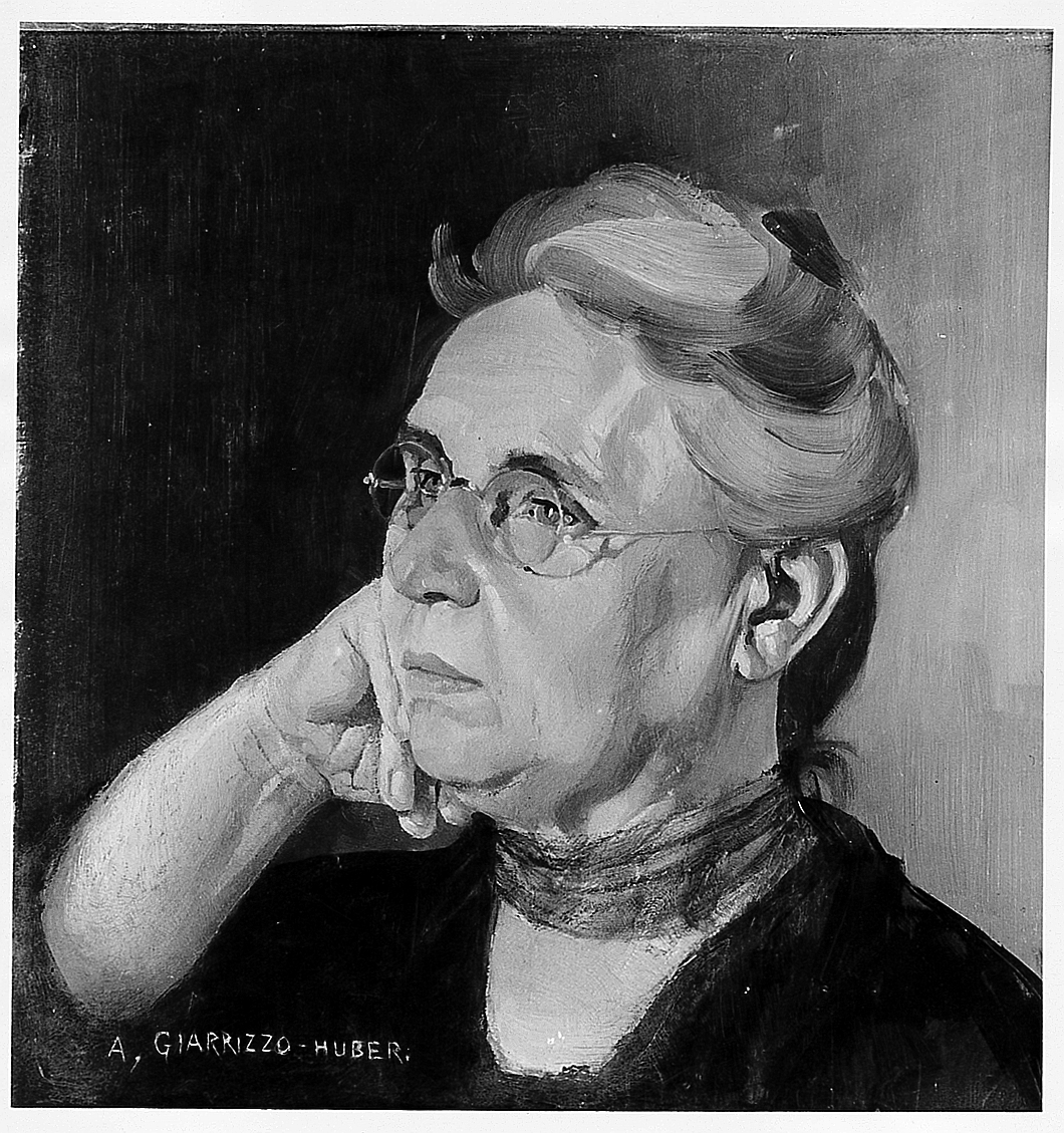 Mia madre, ritratto (dipinto) di Giarrizzo Huber Adele (sec. XX)