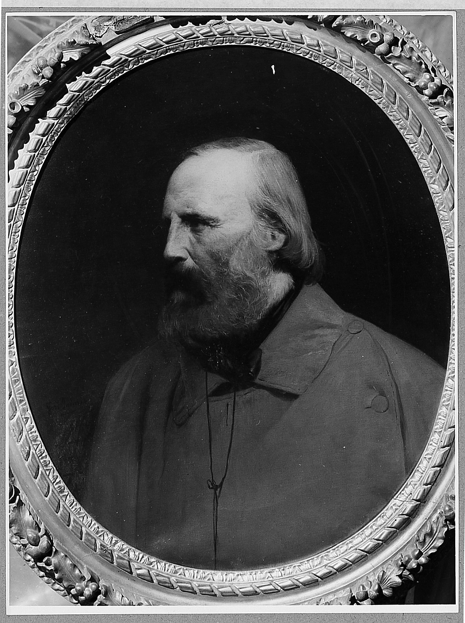 ritratto di Giuseppe Garibaldi (dipinto) di Induno Gerolamo (sec. XIX)