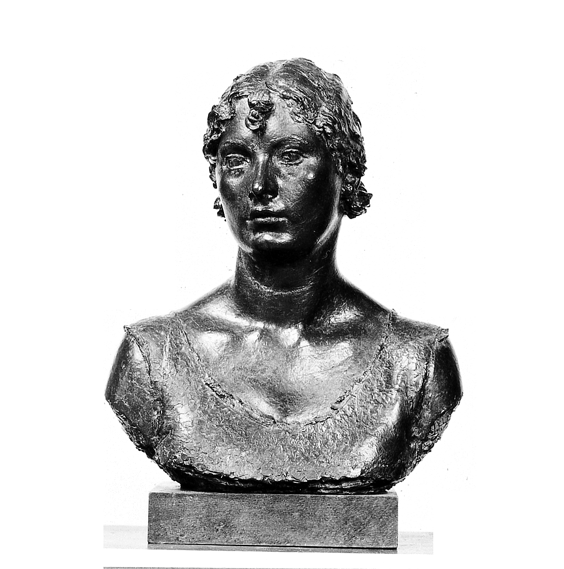 Ritratto della Bruna, ritratto di donna (statua) di Innocenti Bruno (sec. XX)