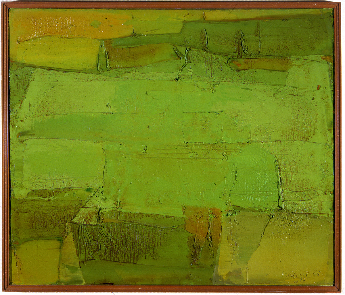 Terre, soggetto astratto (dipinto) di Scatizzi Sergio (sec. XX)