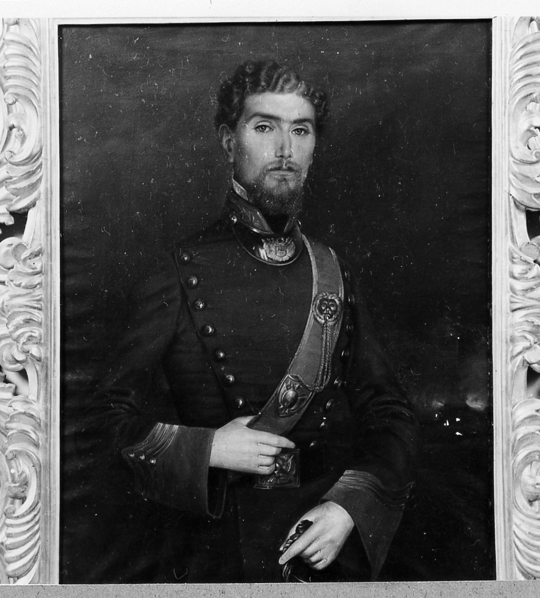 Ritratto d'uomo in uniforme, ritratto d'uomo (dipinto) di Siccoli Stefano (sec. XIX)