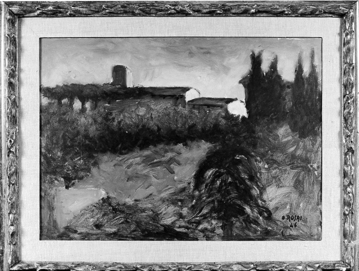 paesaggio (dipinto) di Rosai Ottone (sec. XX)