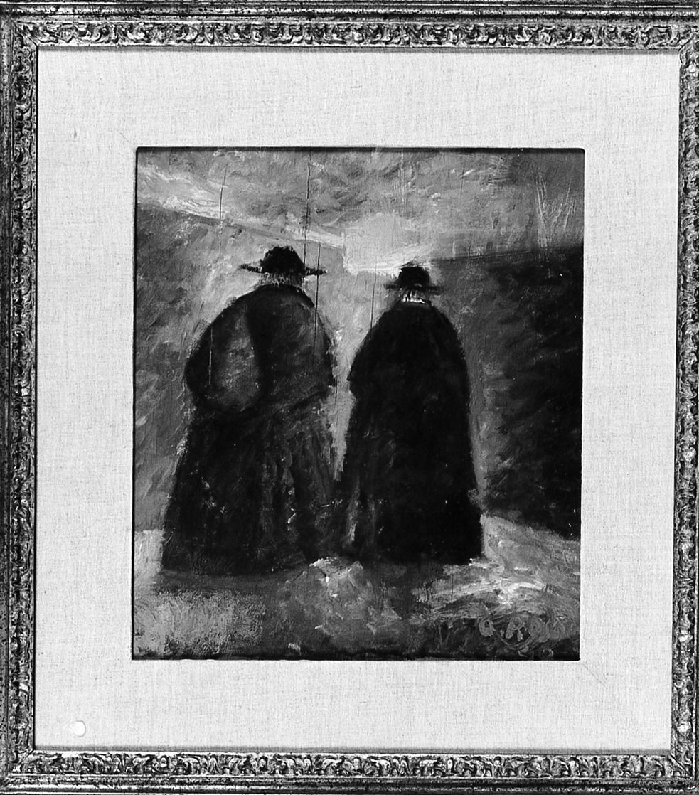 Pretini, religiosi (dipinto) di Rosai Ottone (sec. XX)