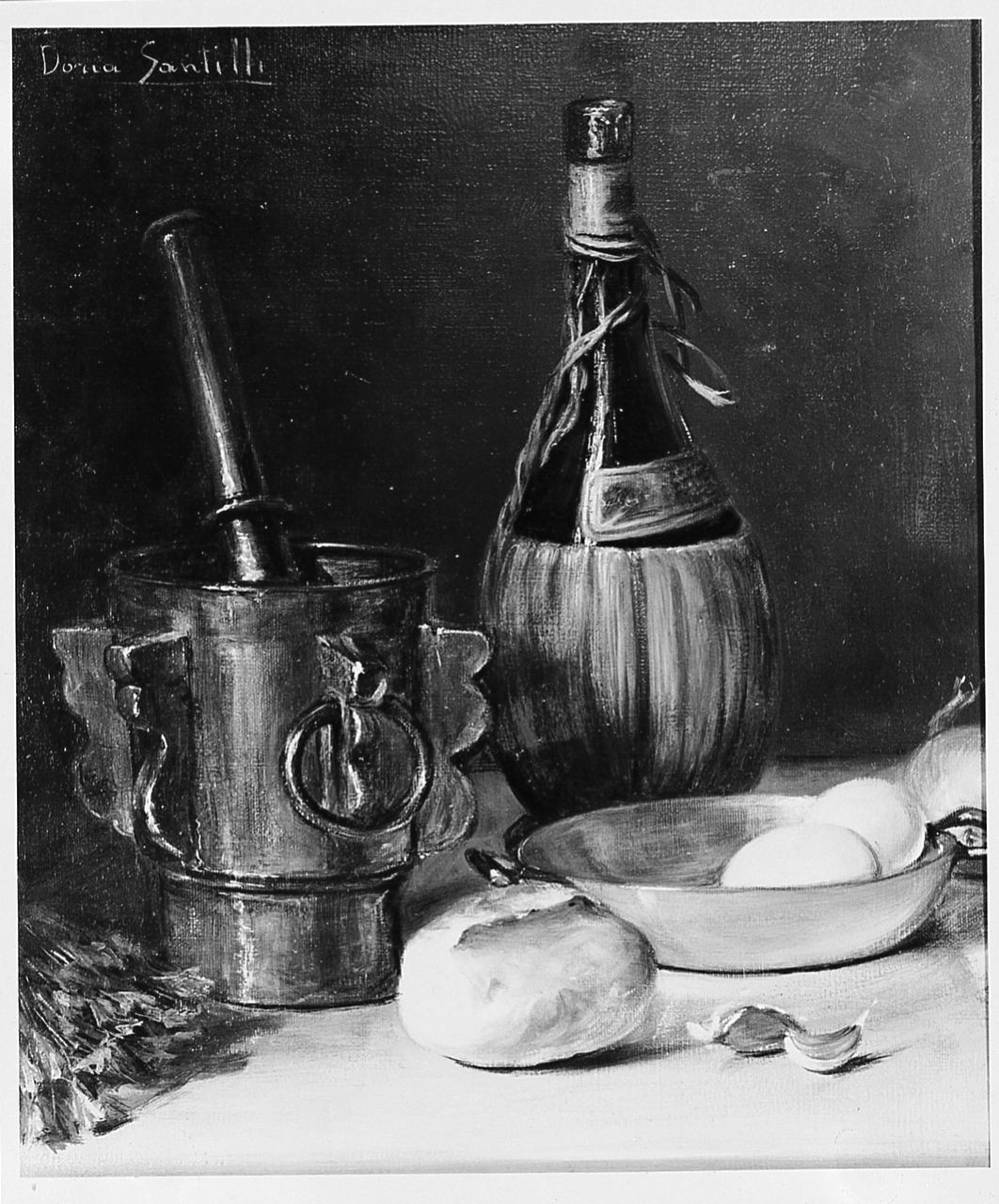 natura morta (dipinto) di Santilli Doria (sec. XX)