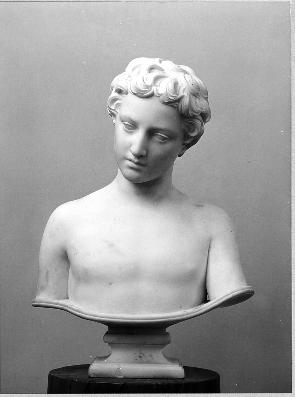 busto ritratto di bambino (scultura) di Powers Hiram (sec. XIX)