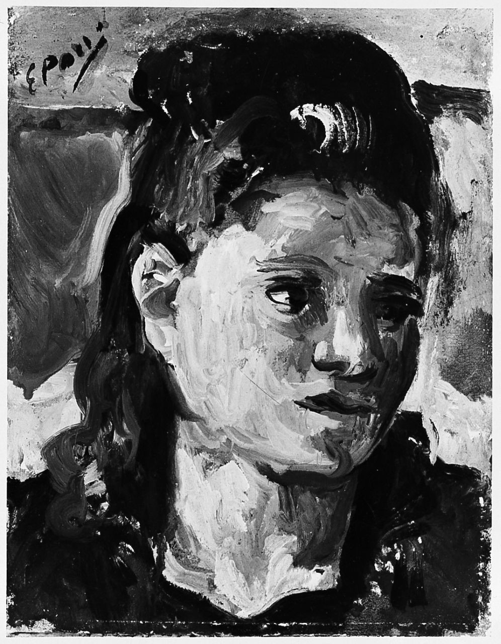 ritratto di donna (dipinto) di Pozzi Ennio (sec. XX)