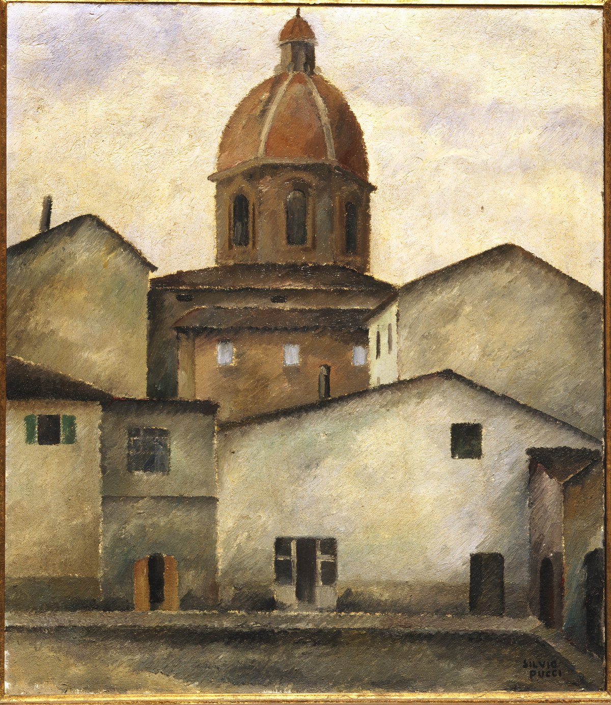La chiesa di Cestello a Firenze (dipinto) di Pucci Silvio (sec. XX)