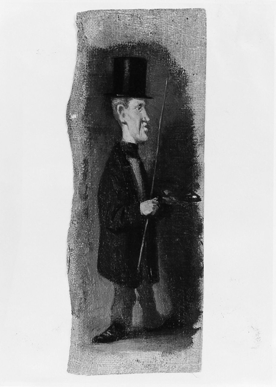 caricatura di Pietro Saltini (dipinto) di Pollastrini Enrico (seconda metà sec. XIX)