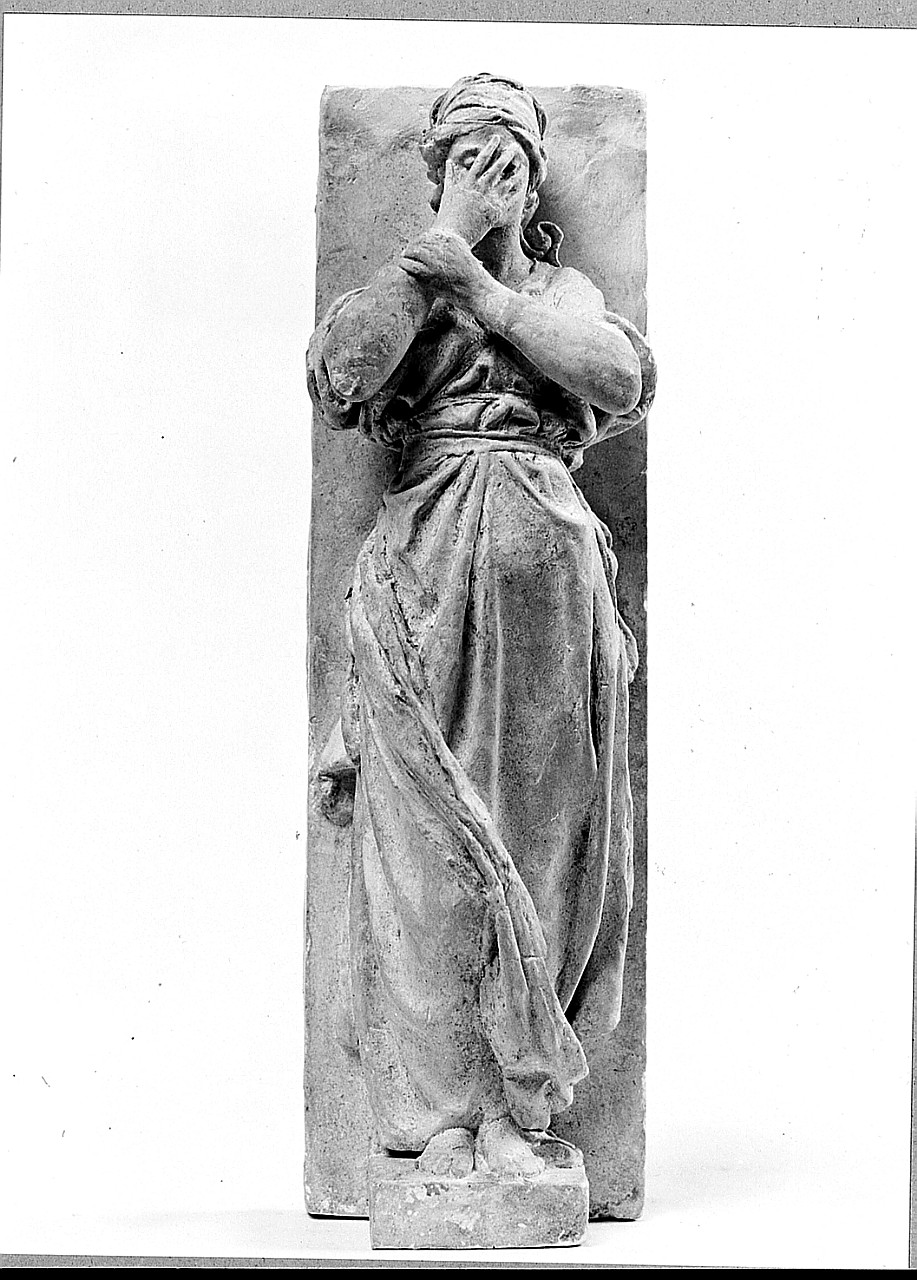 Tristezza (scultura) di Trentacoste Domenico (sec. XIX)
