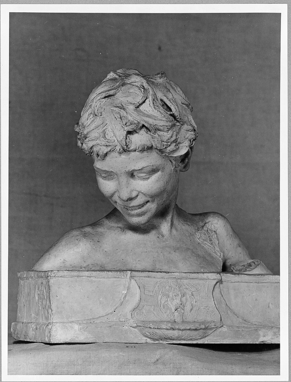 Alla fonte, busto di giovane (calco) di Trentacoste Domenico (sec. XIX)