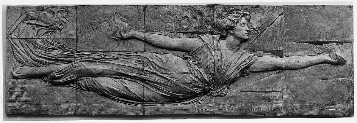 La fiamma, figura allegorica femminile (rilievo) di Trentacoste Domenico (sec. XX)