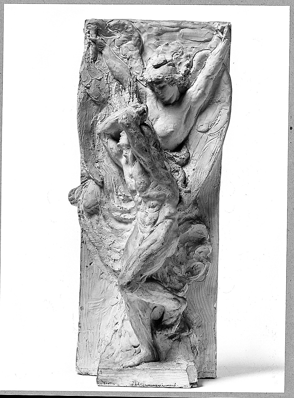 Risveglio del Popolo Italiano, scena allegorica (rilievo) di Trentacoste Domenico (sec. XX)