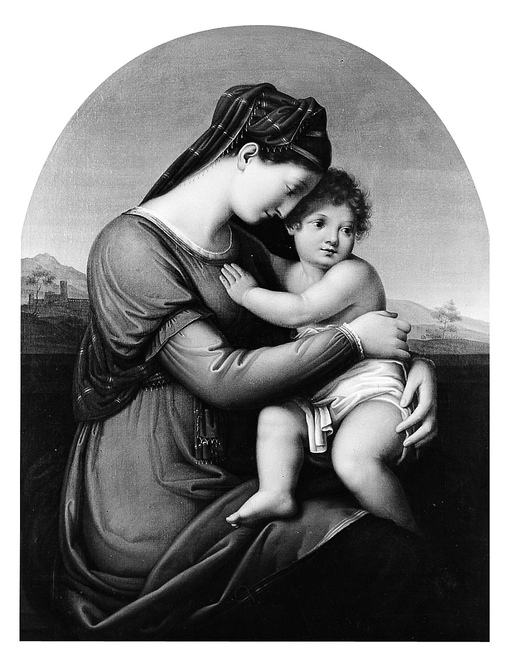 Madonna con Bambino (dipinto) di Martellini Gasparo (sec. XIX)