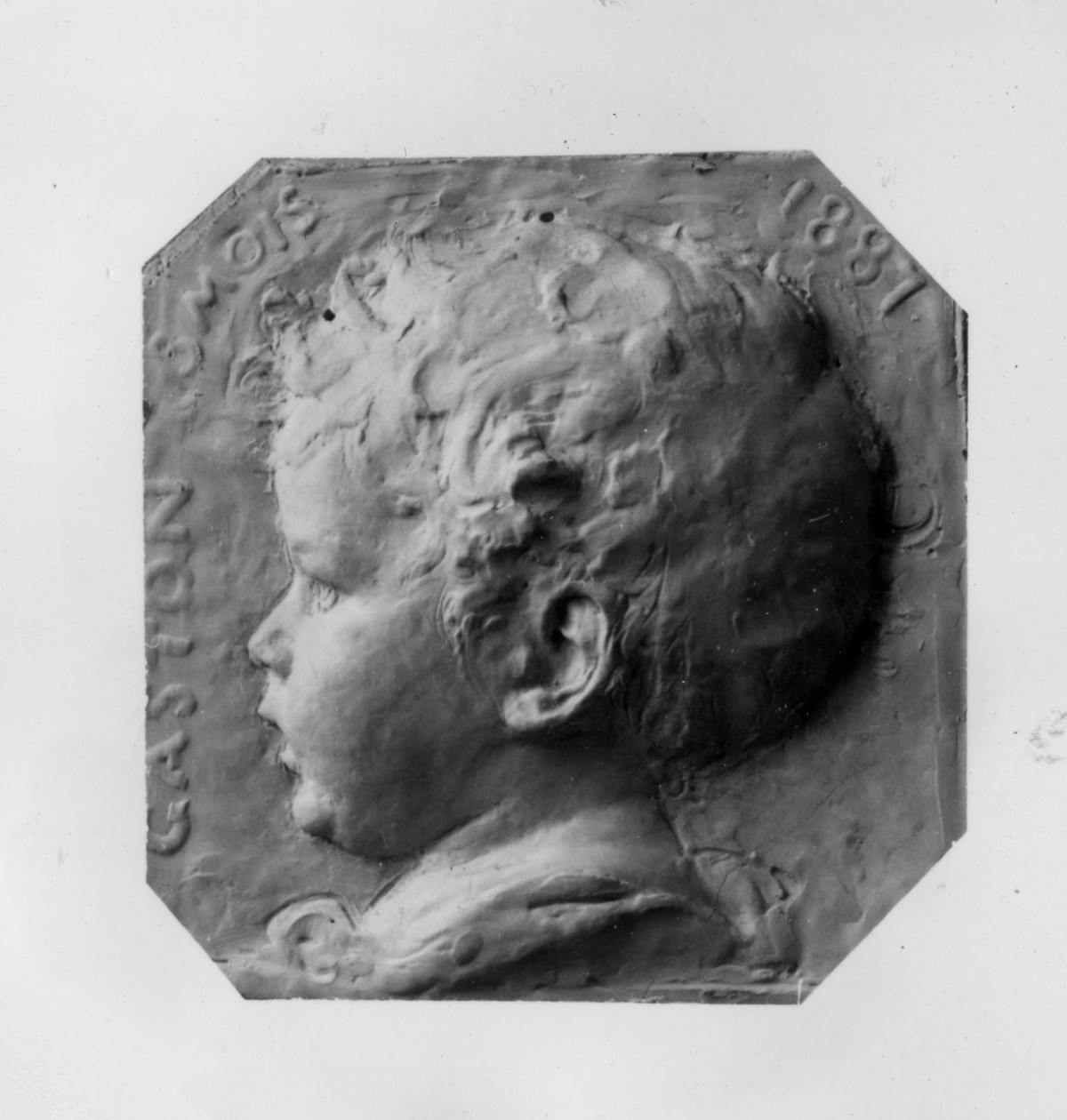 ritratto di Gaston (rilievo) di Trentacoste Domenico (sec. XIX)