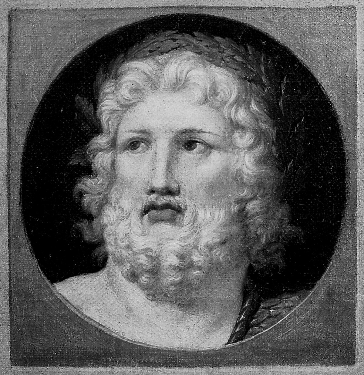 testa di Giove (dipinto) - ambito fiorentino (sec. XIX)