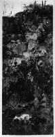 Roccia e muro, paesaggio (dipinto) di Ferroni Egisto (ultimo quarto sec. XIX)