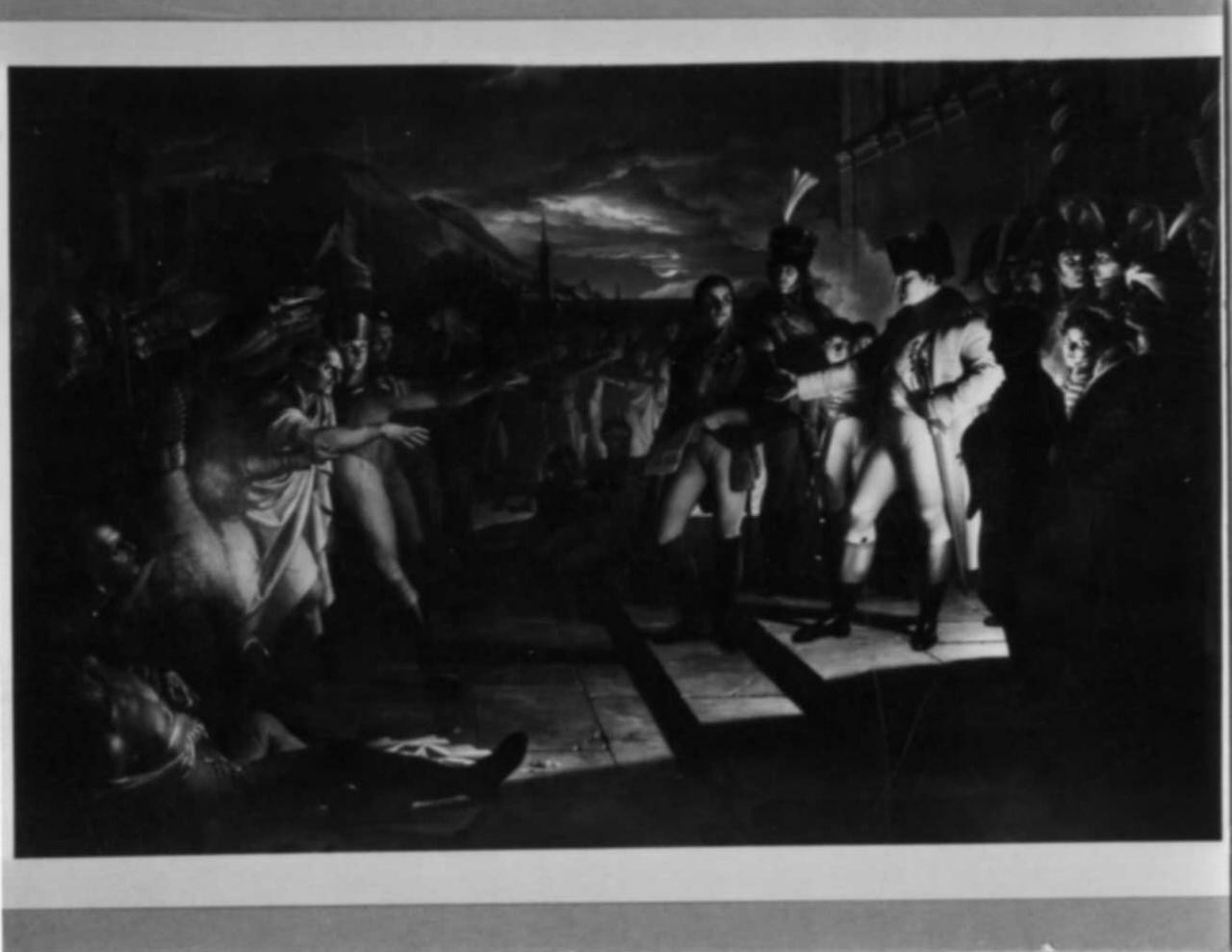 Giuramento dei Sassoni a Napoleone (dipinto) di Benvenuti Pietro (sec. XIX)