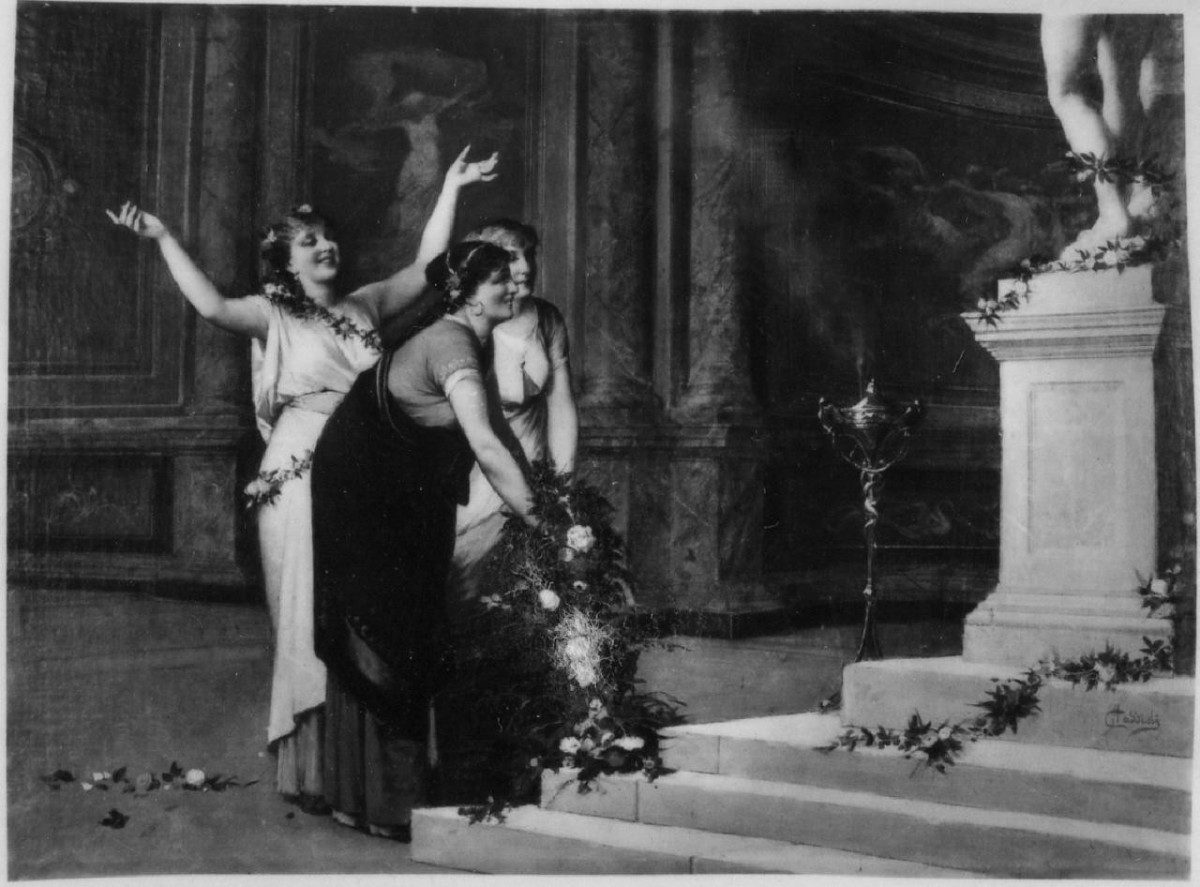 offerta a Venere (dipinto) di Cassioli Amos (seconda metà sec. XIX)