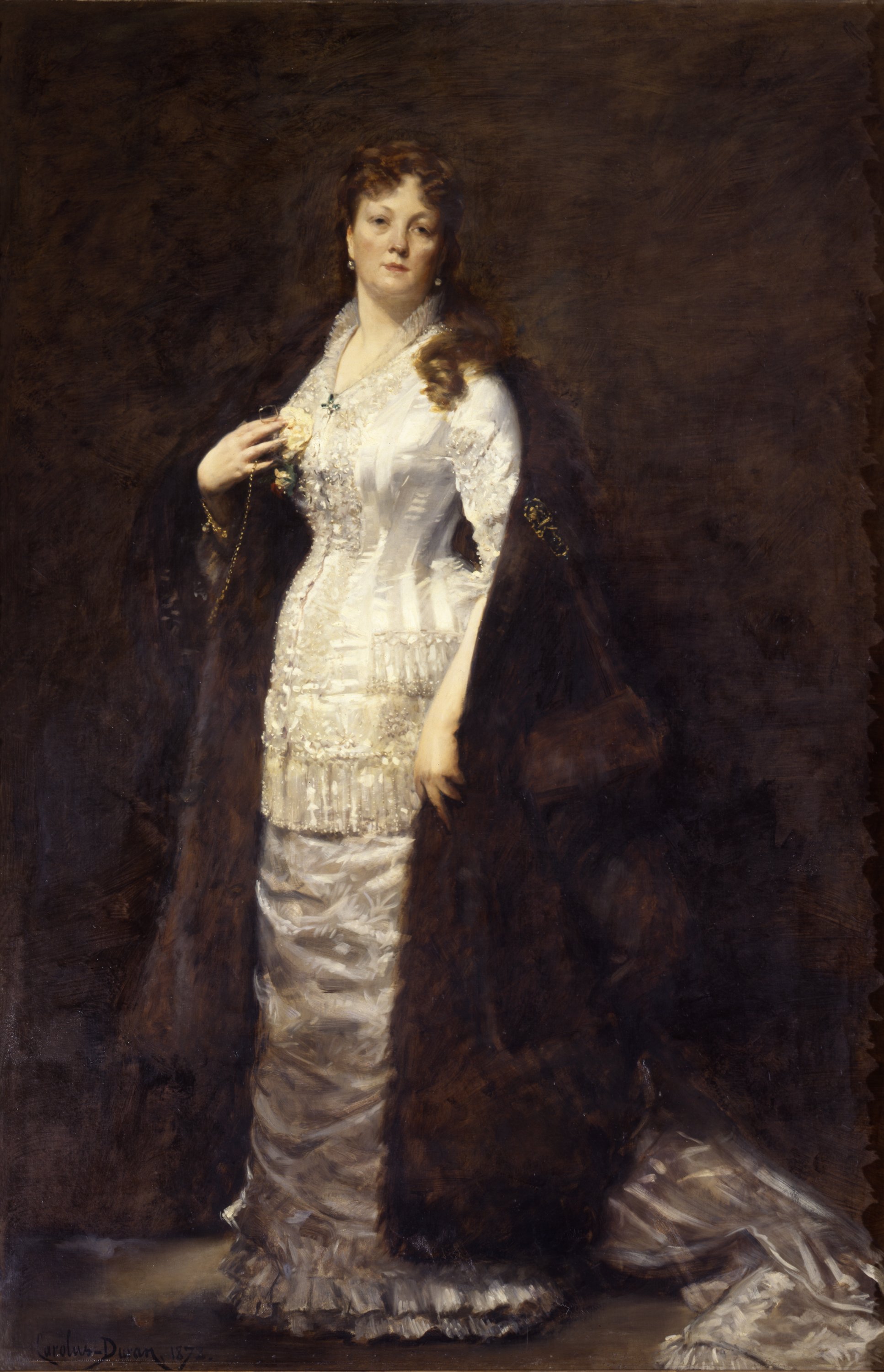 ritratto della contessa Berta Vandal, nata de Heckeren (dipinto) di Duran Charles Emile Auguste detto Carolus Duran (sec. XIX)