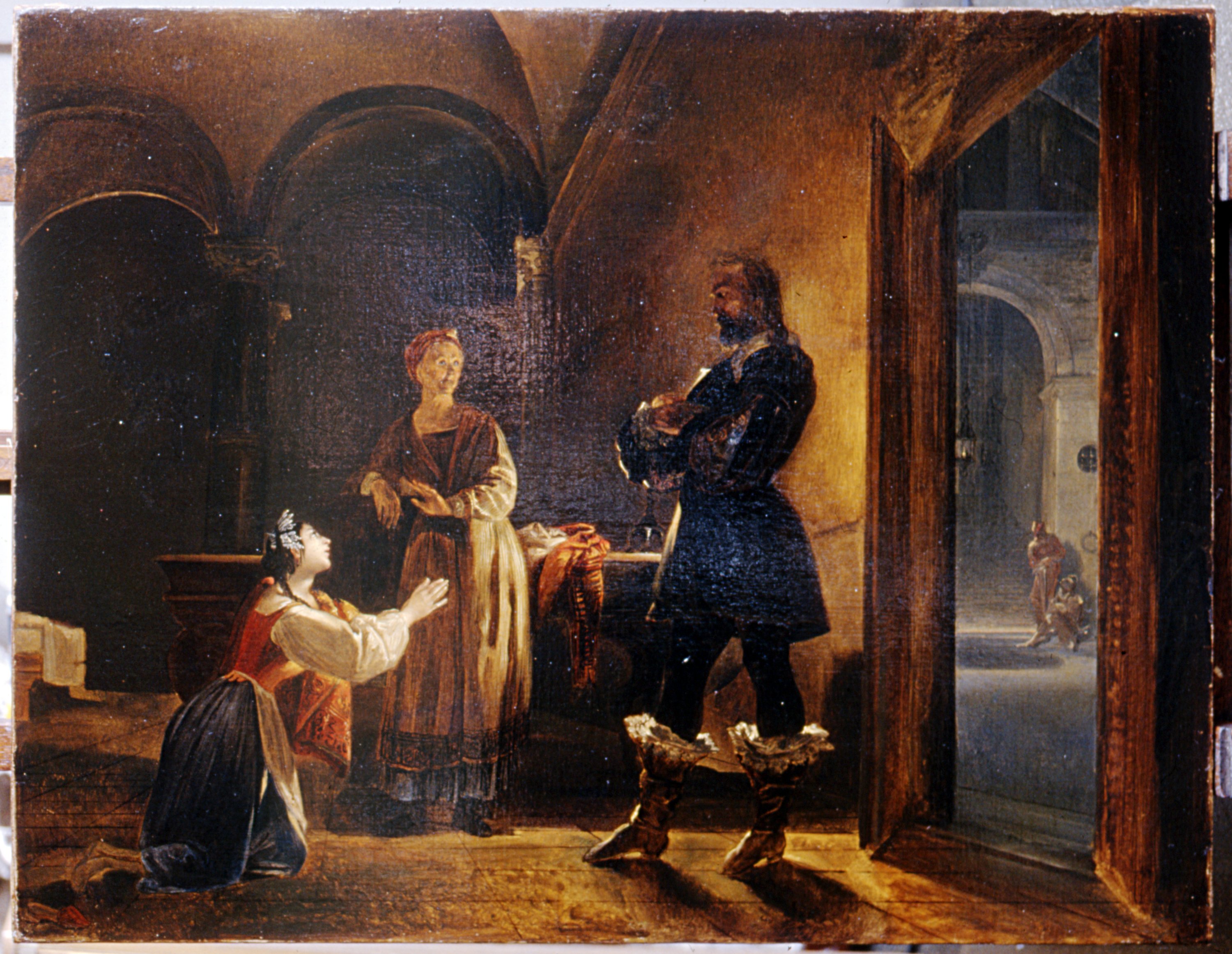 episodio dei Promessi Sposi (dipinto) di Cianfanelli Nicola (sec. XIX)