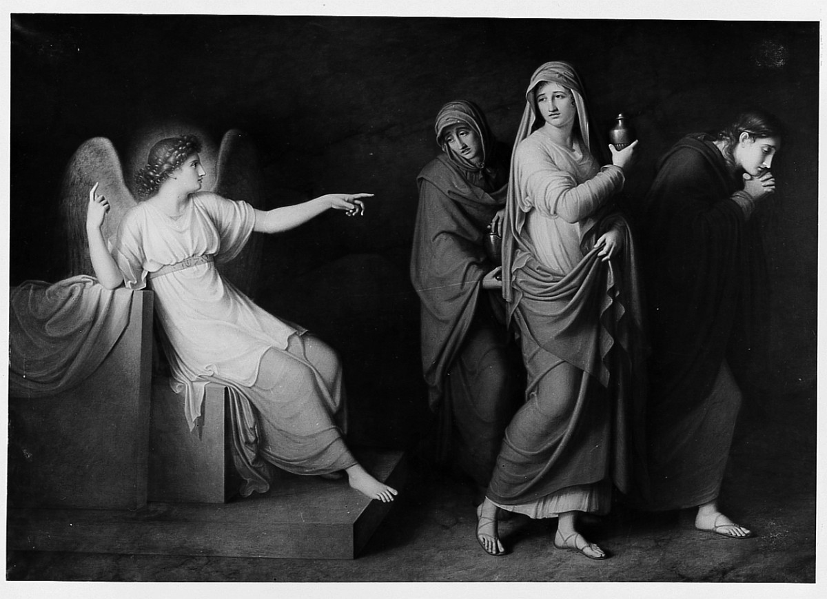 pie donne al sepolcro (dipinto) di Landi Gaspero (sec. XIX)