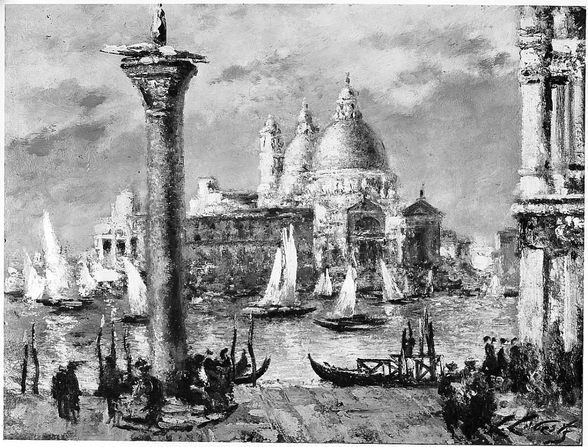 veduta di Venezia (dipinto) di Libertis Ludolfs (sec. XX)