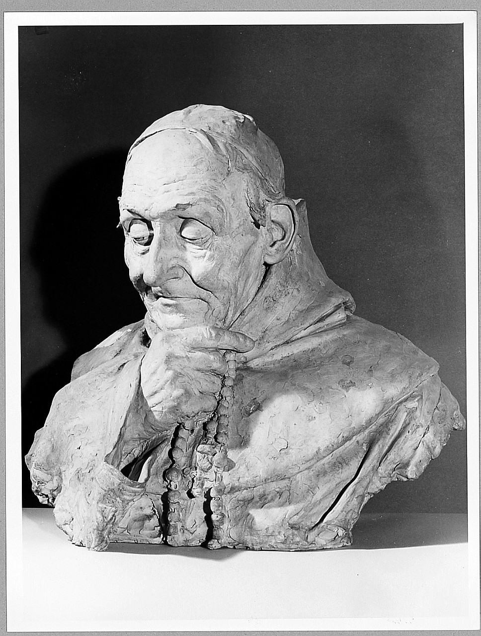 Il rosario, figura maschile (statua) di Lucchesi Urbano (sec. XIX)