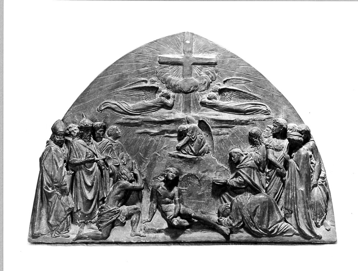 esaltazione della vera croce (rilievo) di Papi Clemente (sec. XIX)