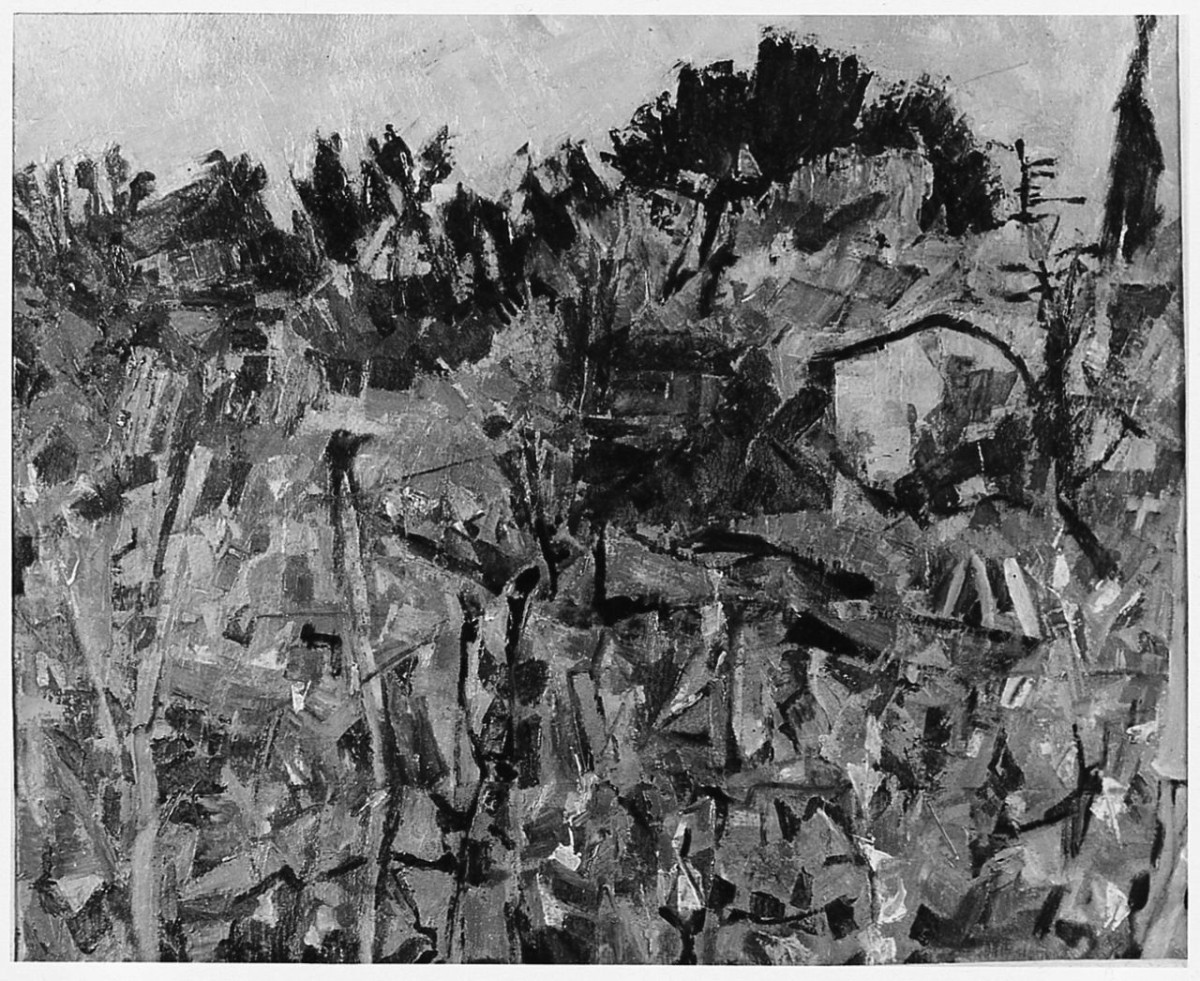 paesaggio (dipinto) di Pirandello Fausto (sec. XX)