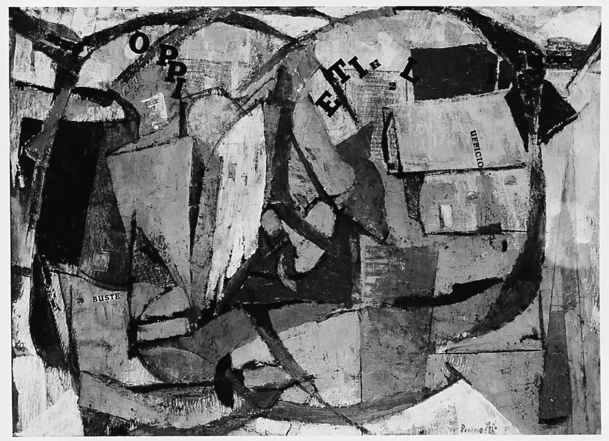 Composizione (Studio attraverso gli occhiali), natura morta (dipinto) di Pirandello Fausto (sec. XX)
