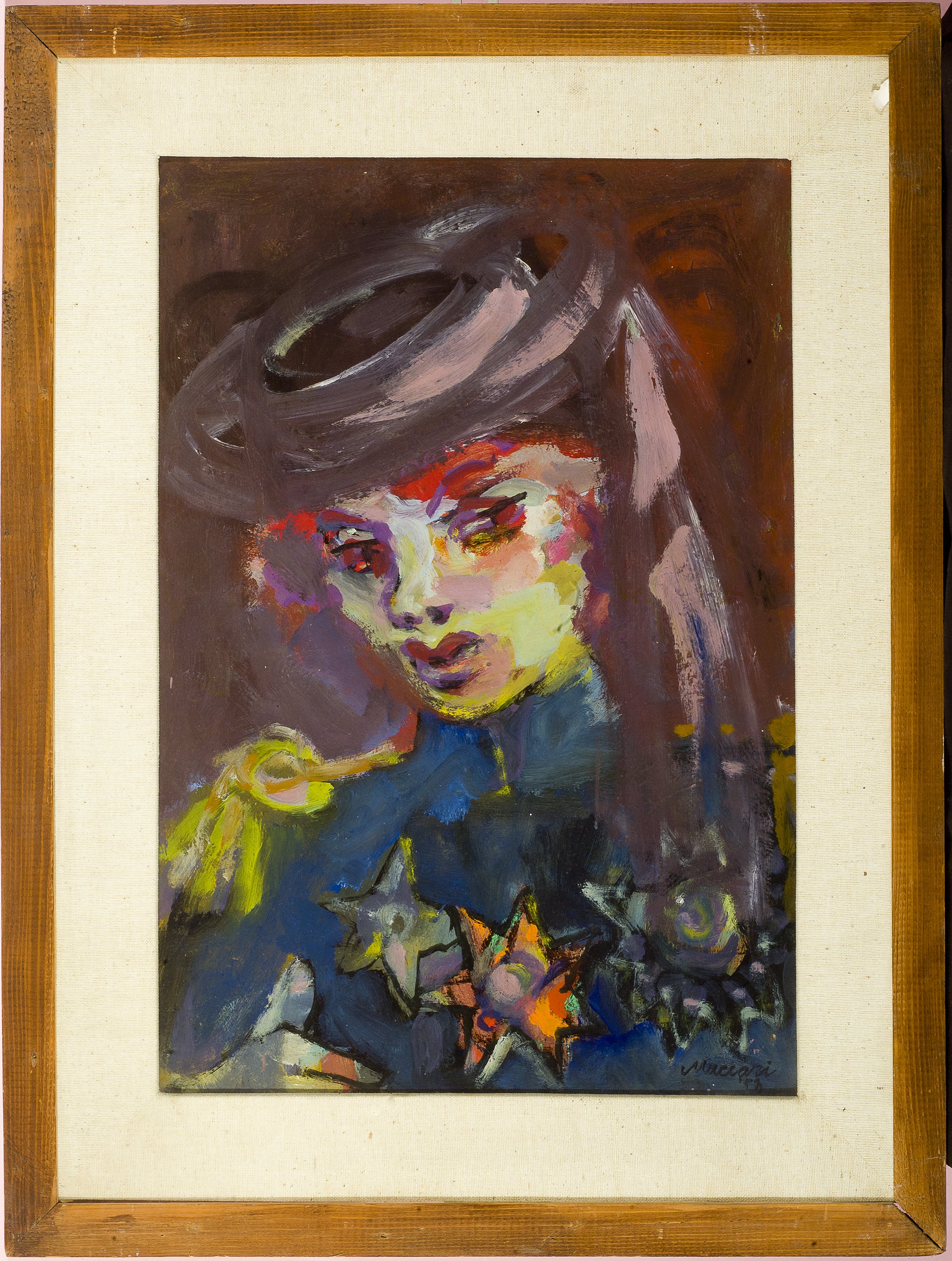 figura femminile (dipinto) di Maccari Mino (sec. XX)