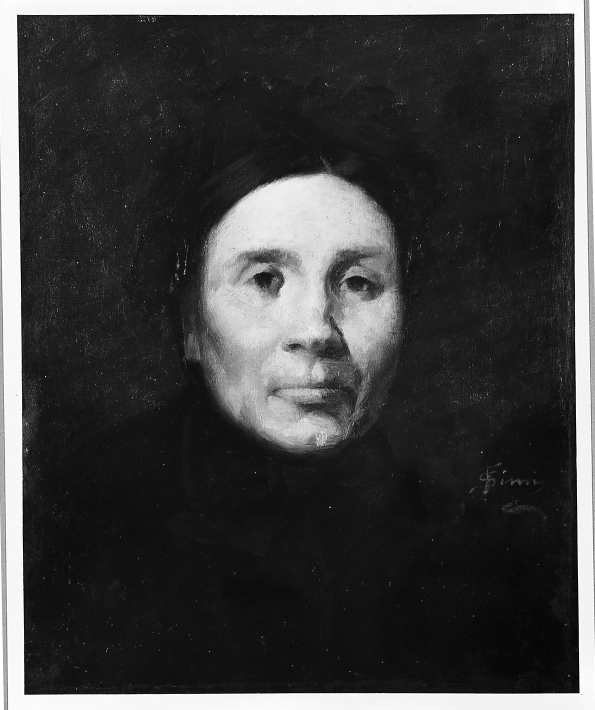 Ritratto della madre, ritratto di donna (dipinto) di Simi Filadelfo (sec. XX)