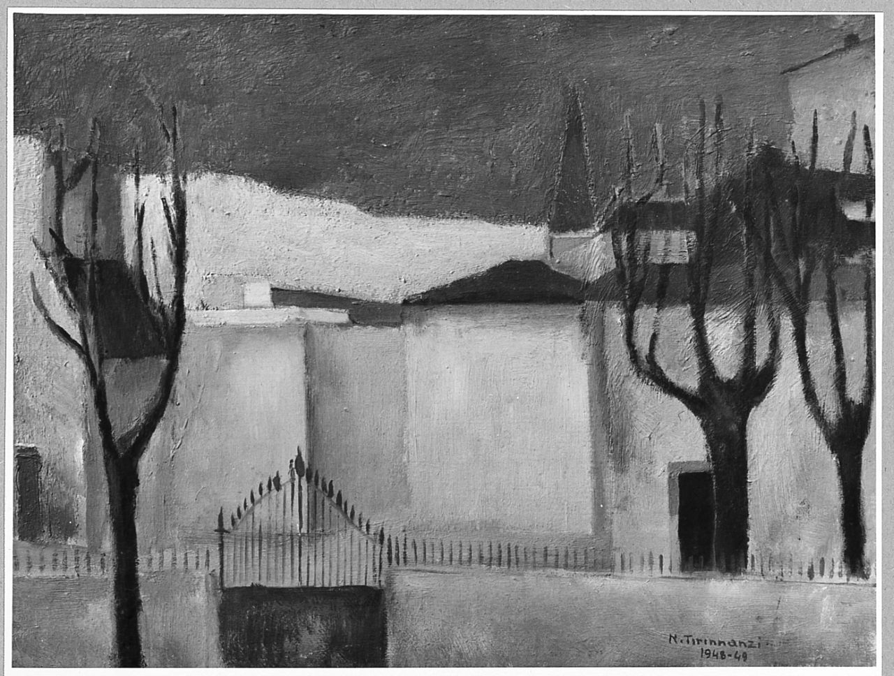paesaggio invernale (dipinto) di Tirinnanzi Nino (sec. XX)