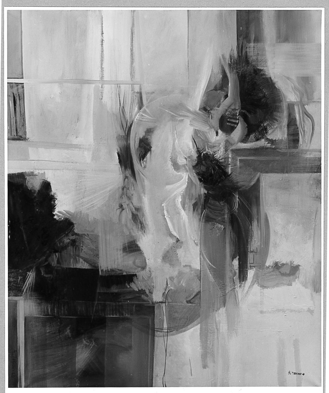 Animali, soggetto astratto (dipinto) di Tognoni Giancarlo (sec. XX)