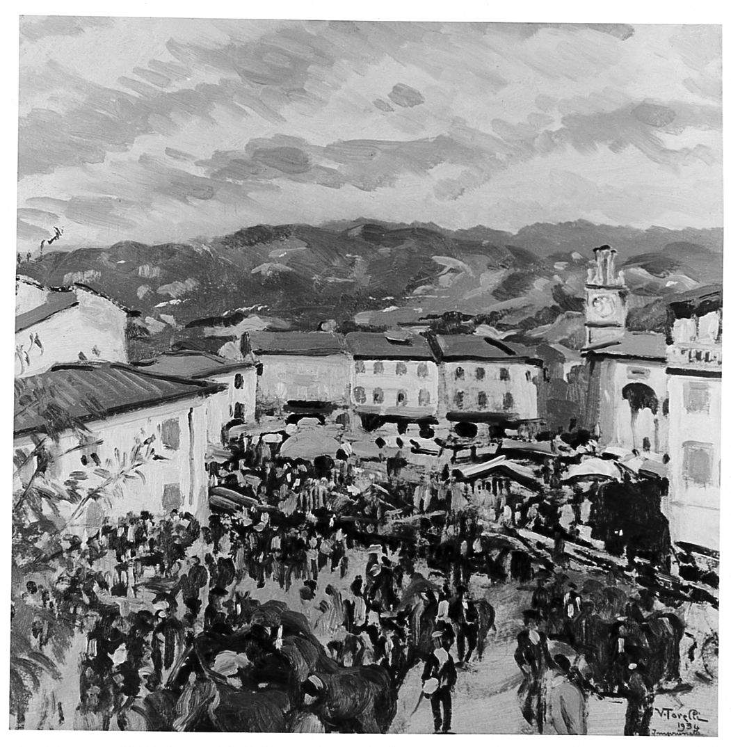 fiera dell'Impruneta (dipinto) di Torelli Vieri (sec. XX)