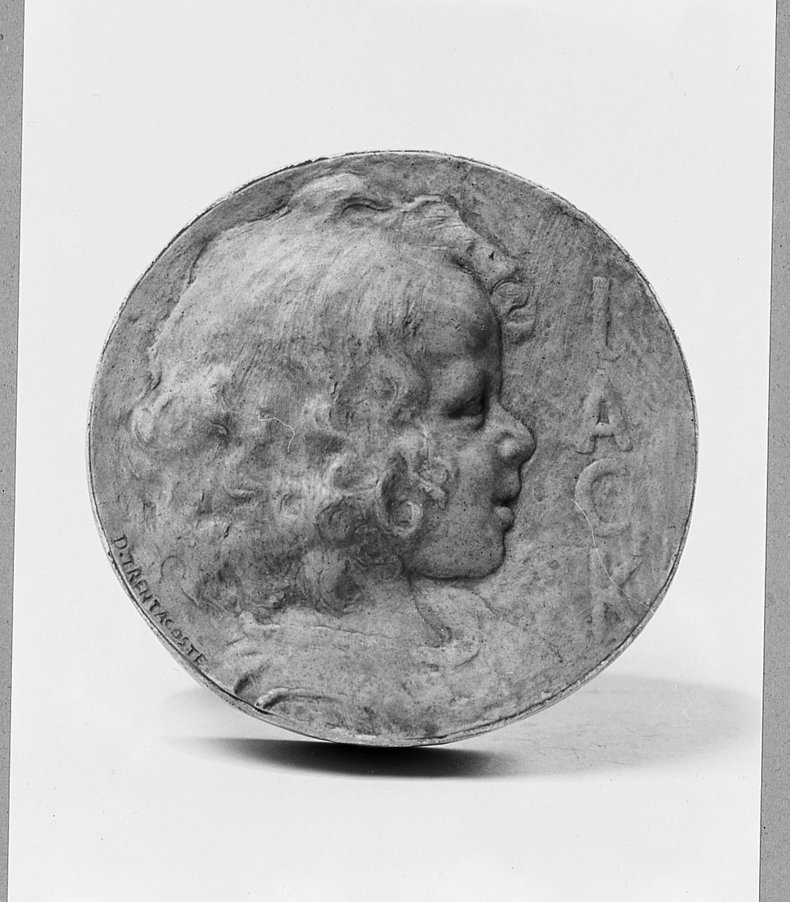 ritratto di Jack Herbillon (calco di medaglia) di Trentacoste Domenico (sec. XIX)