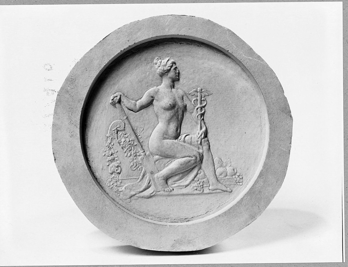 figura allegorica femminile (calco di medaglione) di Trentacoste Domenico (seconda metà sec. XIX)