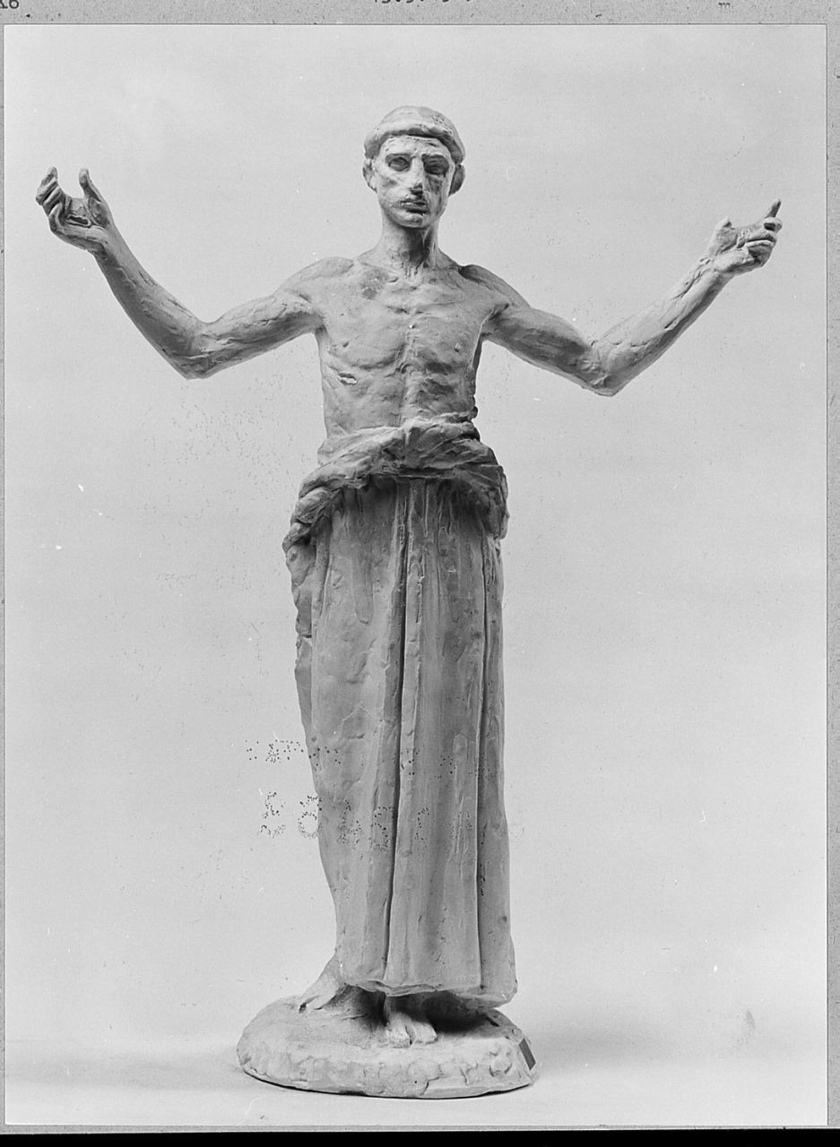 San Francesco d'Assisi riceve le stimmate (calco di statua) di Trentacoste Domenico (sec. XX)