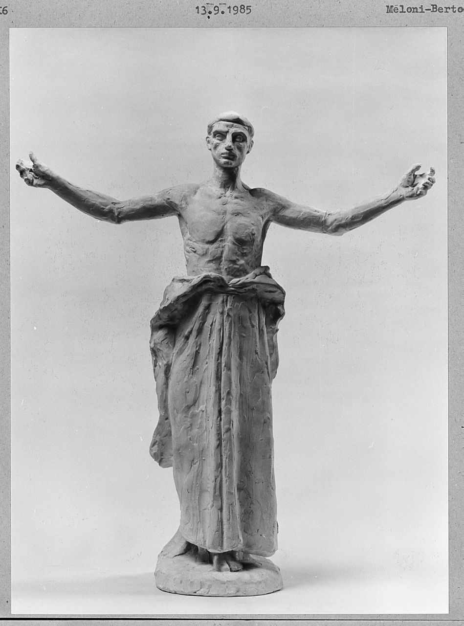 San Francesco d'Assisi riceve le stimmate (calco di statua) di Trentacoste Domenico (sec. XX)